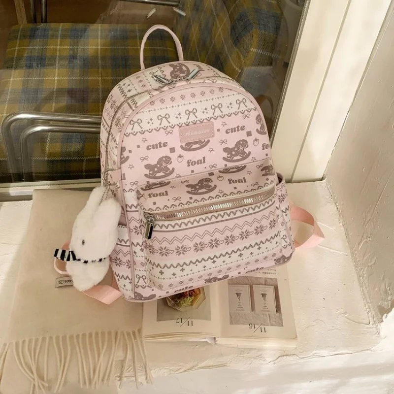 

Wide Travel Large Capacity Backpack Versatile Clothes Bag for Junior High School Students Quality Polyester Fiber Zipper Closure