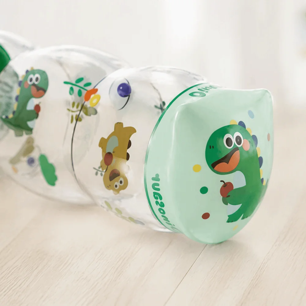Inflatable Crawling Roller Lightweight Montessori Educational Infant Tummy Time Roller Foldable Rolling Rattle Baby Crawling