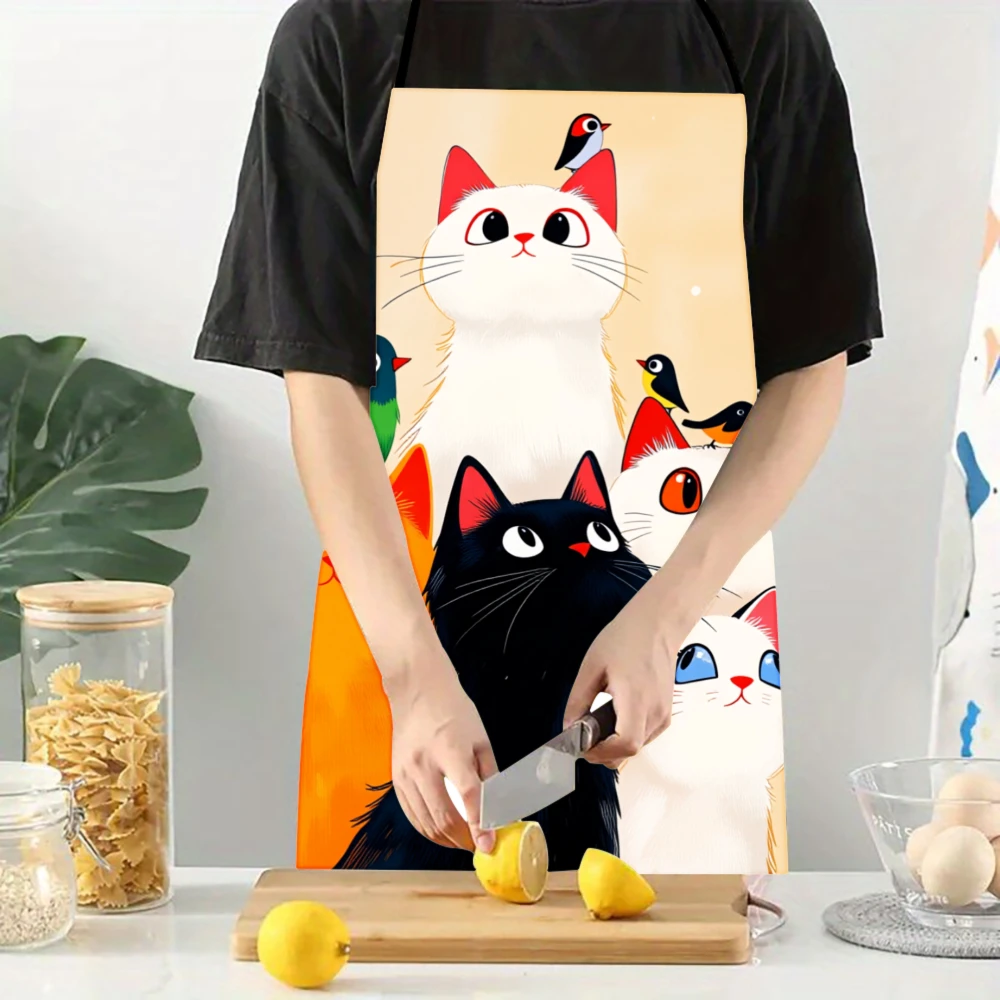 Avental com estampa de gatos e - Kitchen Baking Ideas avaliação e preço