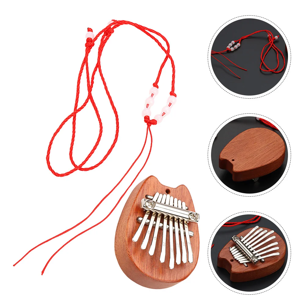

for Wooden Piano Small Instrument Fingers Light Brown Portable Mbira