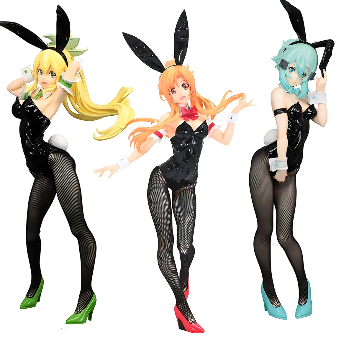 

Judai 30cm Original Furyu BiCute Bunnies Sword Art Online Yuuki Asuna Shino Leafa Bunny Girl PVC Action Figure Model Doll Toys