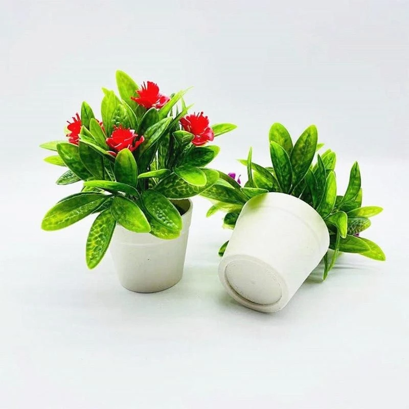 

Искусственные горшечные растения для домашнего офиса Декор Искусственная зелень Настольные растения 15UB