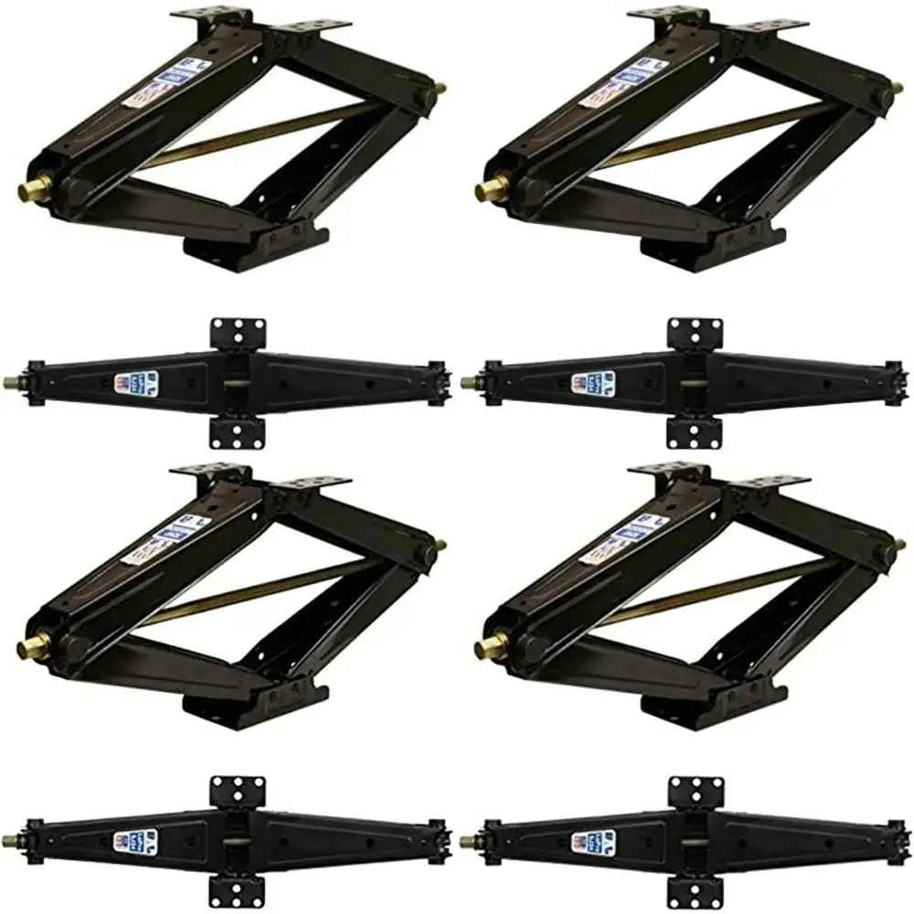 

24 Low-Profile Scissor Stabilizer Jack for RVs and Trailers, 5000 lb Capacity, Easy Bolt or Weld Mount
