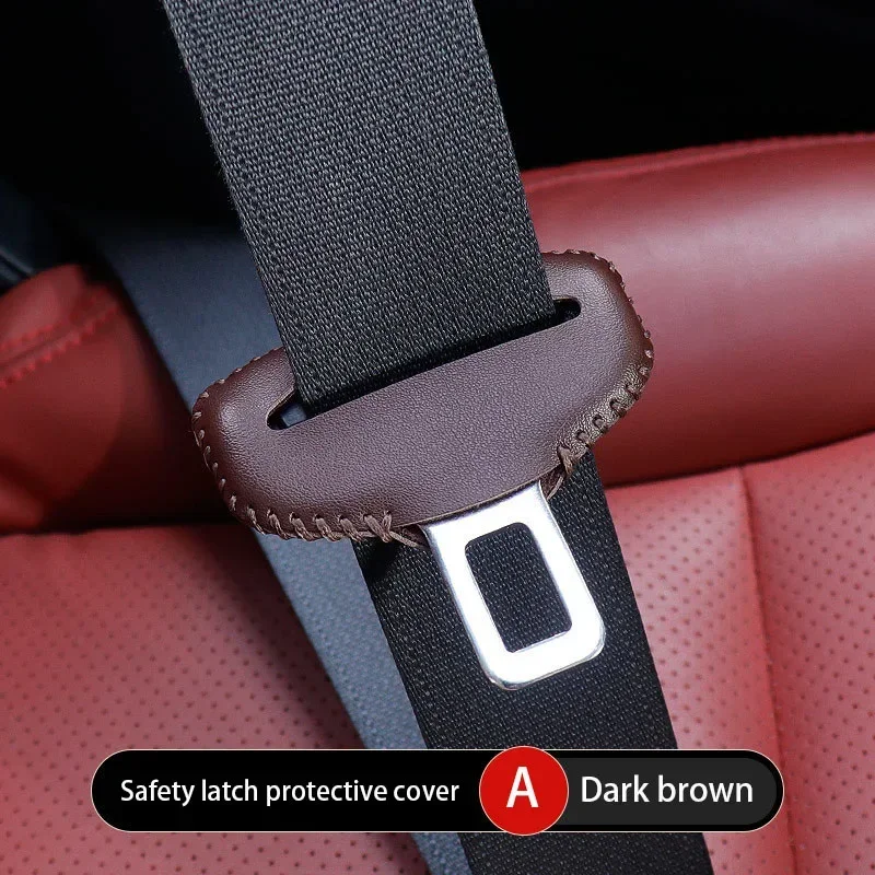 1 STKS Universele Autogordel Gesp Cover Protector Anti-collision Case PU Lederen Bescherming Slijtage Auto-interieur Accessoires