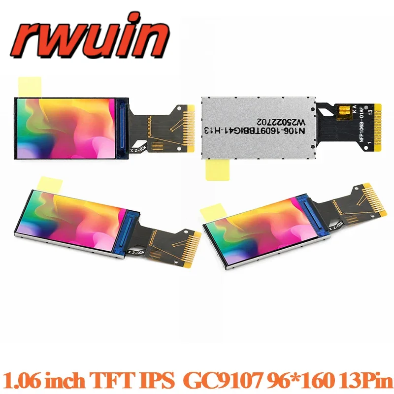 1.06 Inch TFT Display HD IPS LCD Full Color Bare Screen 1.06