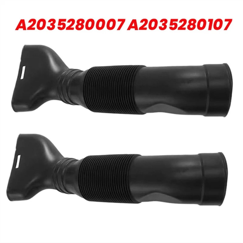 1Pair Car Air Duct Intake Hose For Mercedes Benz C-Class W203 C240 C320 2001-2005 A2035280007 2035280107 Air Intake Pipe