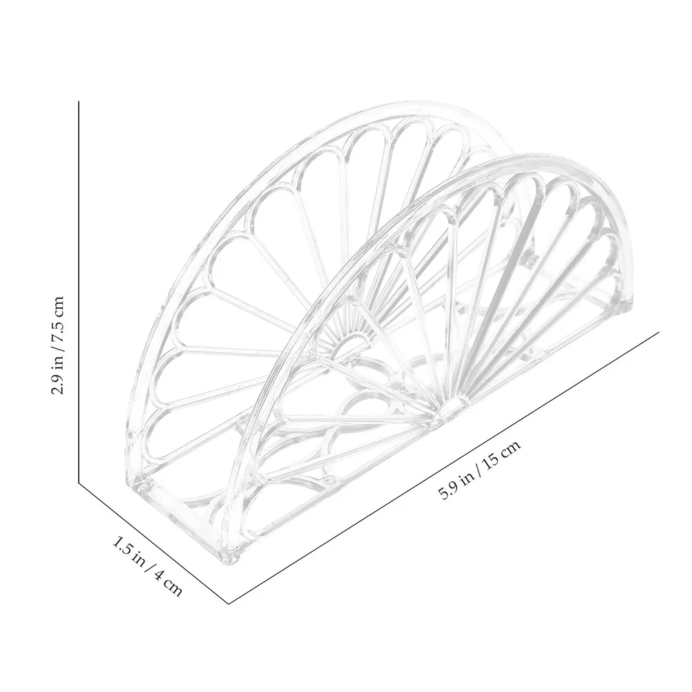 10 Pcs Acrylic Napkin Rack Paper Holder Dining Room Table Clear Stand Plastic with Holders for Home