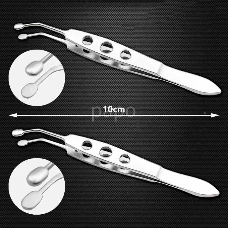 Medical Palpebral Gland Massage Forceps And Stoppers Unblocking And Blocking Skin Fat Eyelid Eyelash Forceps For Ophthalmology