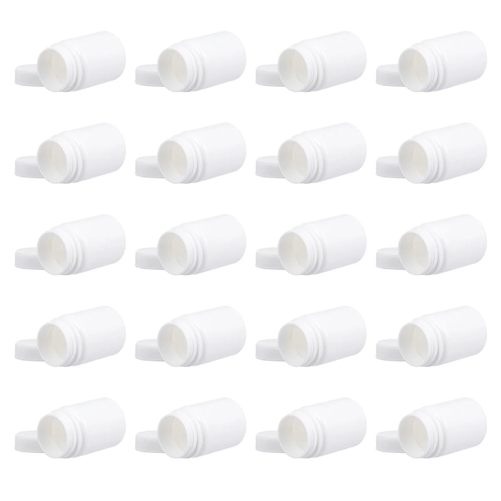 

30Pcs Portable Capsule Bottles Plastic Round Pill Container Moistproof Medicine Storage Bottles Vitamin Holder for Outdoors
