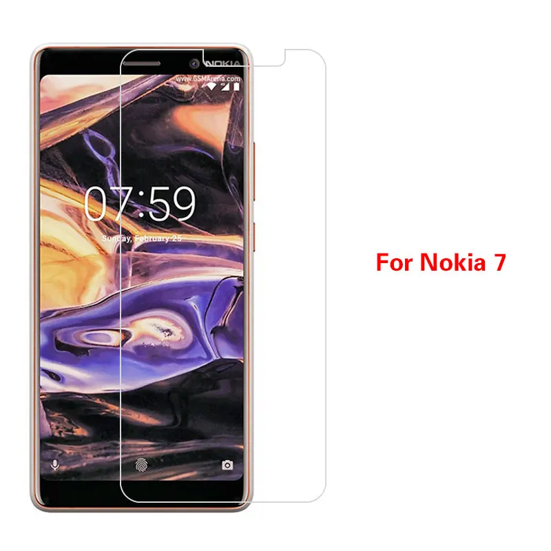 Front Tempered Glass Film For Nokia 2.1 640xl 950xl 1020 3 5 6 7 8 X6 6.1 Plus Screen Protector Clear Film With Cleaning Tools