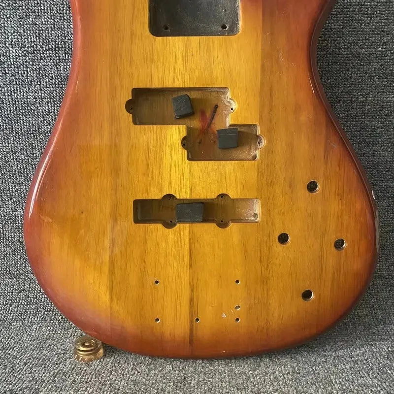 kB401 Active PJ Bass Unfinished Electric Bass Body Cherryburst Color Right Hand Solid Wood Stock Items DIY Guitar Parts - view 6