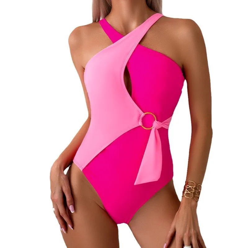 Sexy women\'s one piece swimsuit push up women\'s swimsuit closed one piece swimsuit suitable for pool and beach wear 2024