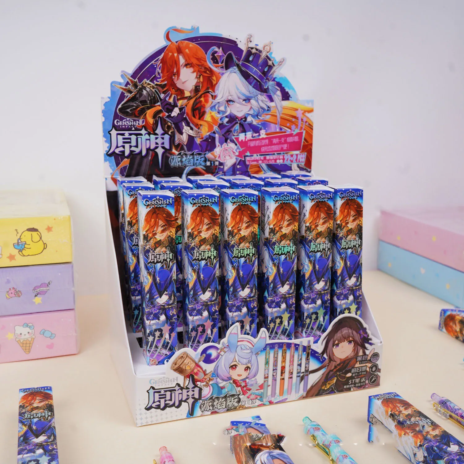 

New model Genshin Impact Gel Pen - Venti Klee Zhongli Random Character Writing Pens Study Stationery Gift