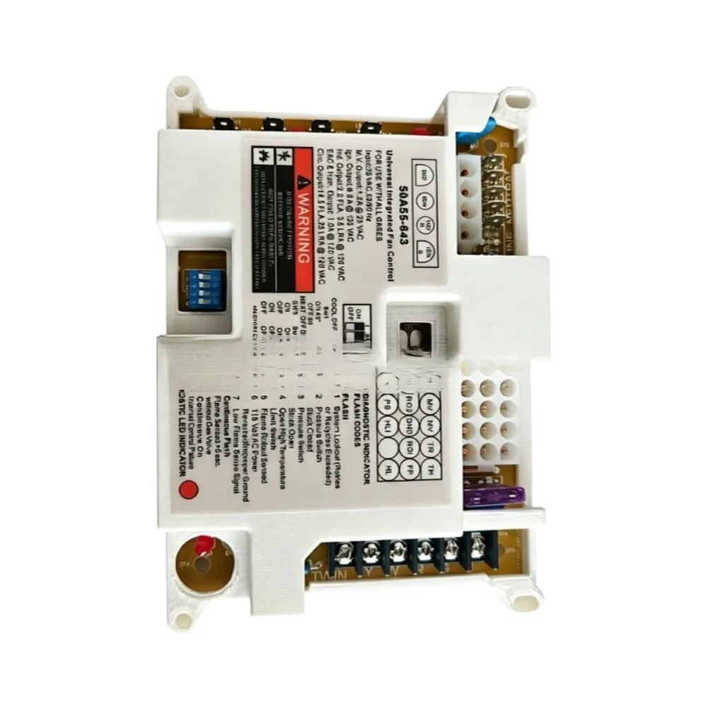 1 Piece 50A55-843 Furnace Control Board For Gas Heating Ignition Module Replacement Main PCB With Wiring Harness Accessories