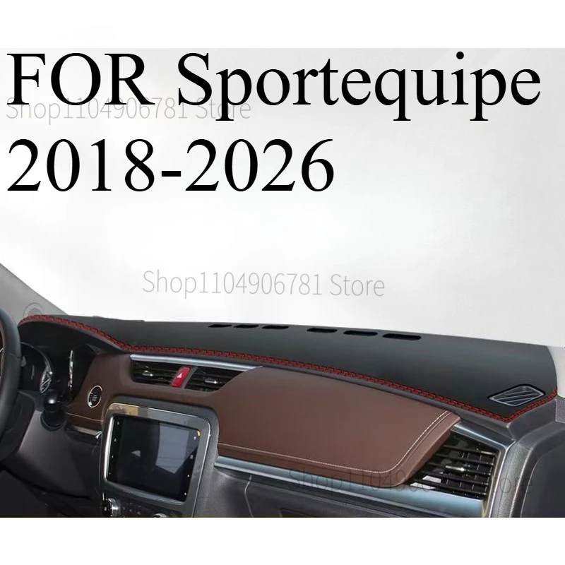

FOR ‌Sportequipe 2018-2026 Car Dashboard Sun Shade Mat, Anti-Slip Faux Leather Decorative Protective Accessory