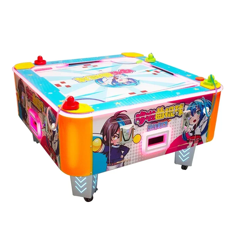 Hot Air Hockey Coin-operated Large Video Game Guangzhou Air Hockey Pool Children 4 Player Hockey Manufacturers