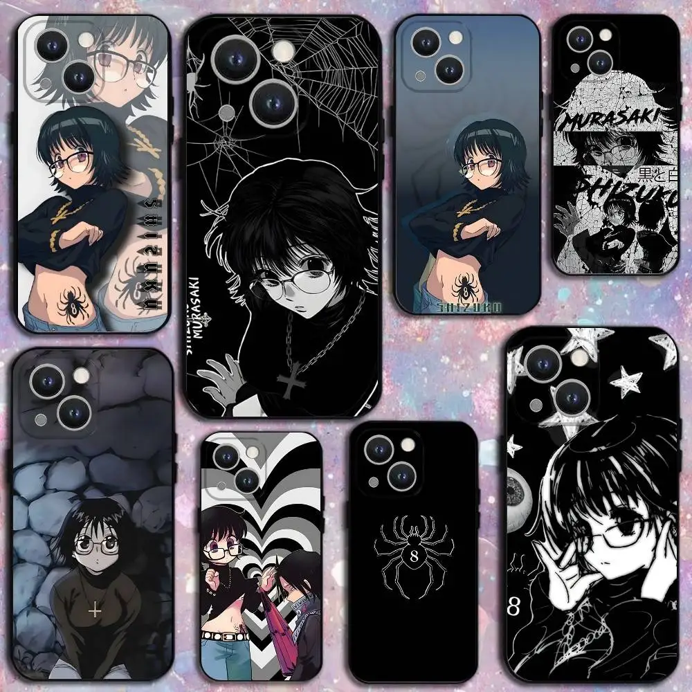

H-Hunter-x-hunt Shizuku Phone Case For iPhone 16,15,14,13,12,11 Plus,Pro Max,XS,X,XR,SE,Mini,8,7,Soft Silicone Black Cover