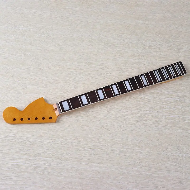 1pc Electric Guitar Neck 22 Frets ST 6 String Gloss Maple with Binding for DIY