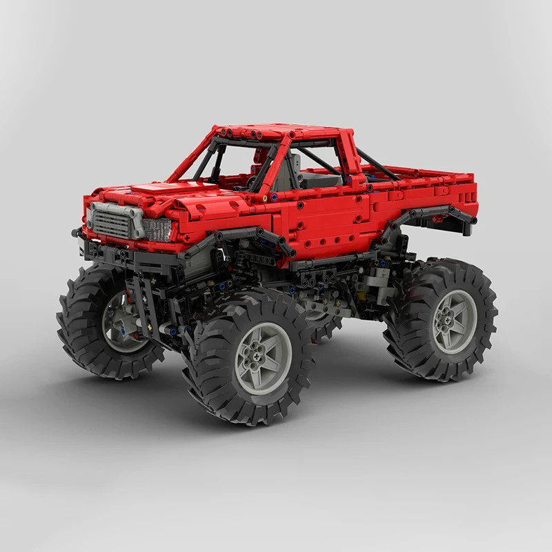 1668PCS MOC Heavy Transport Truck Model Technical Mechanical Chassis Precision Construction Brick Display Collectible Toy Gift