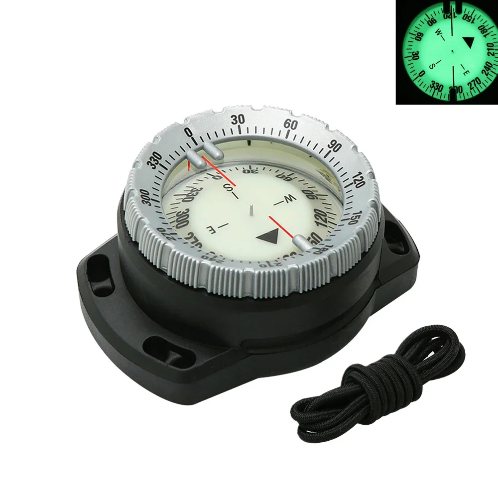 Outdoor Camping Compass 50M Underwater Diving Compass Waterproof Luminous Dive Wrist Navigation Tool  Adventure Activities