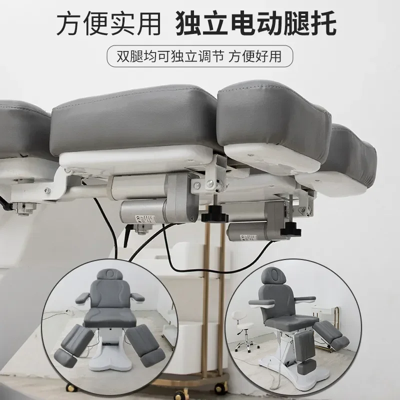 Bohorio Electric Beauty Bed Lifting Rotating Tattoo Embroidery Eyelash Massage Chair for Use