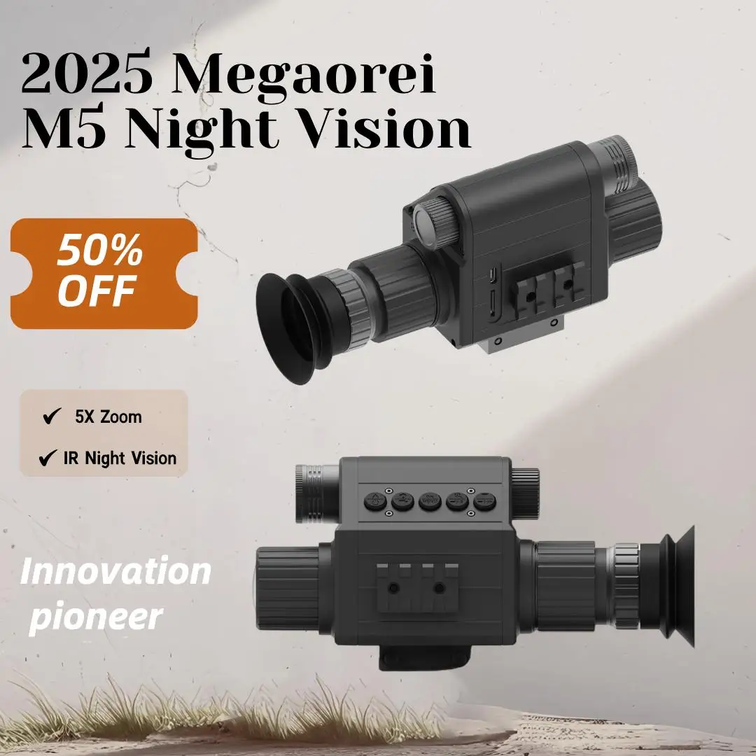 

Megaorei M5 2025 1080P Hunting Scope Rifle Scope 5x Zoom Riflescope w/IR