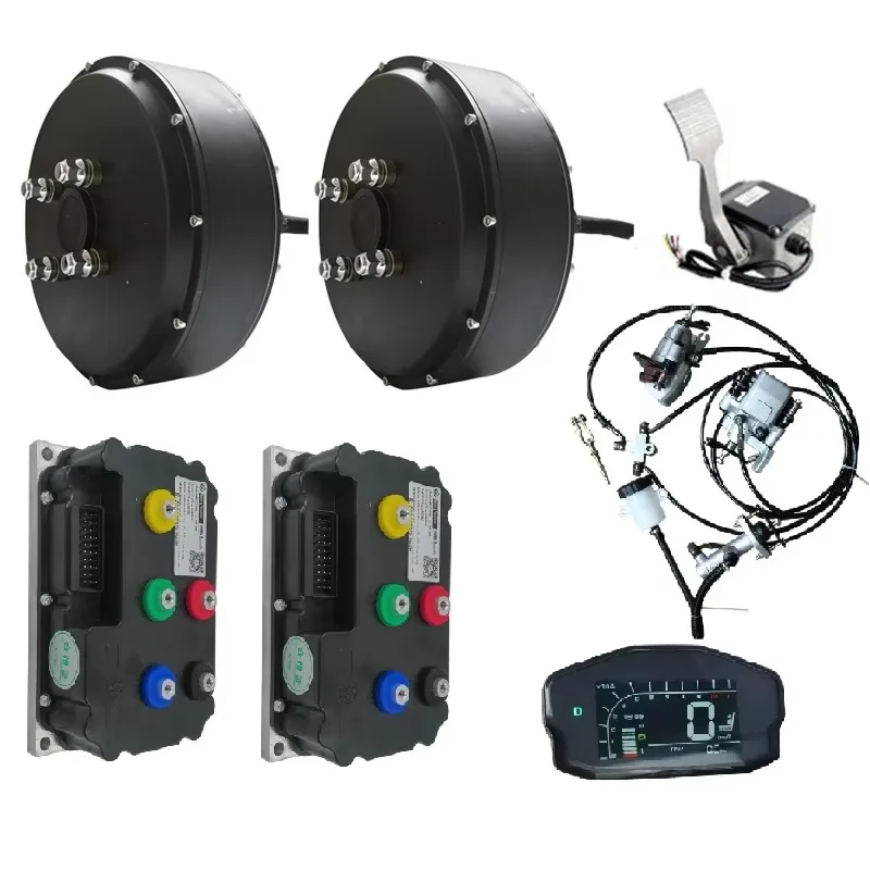 Dual QS 273 8000W 72V Electric Car Hub Motor Conversion Kit