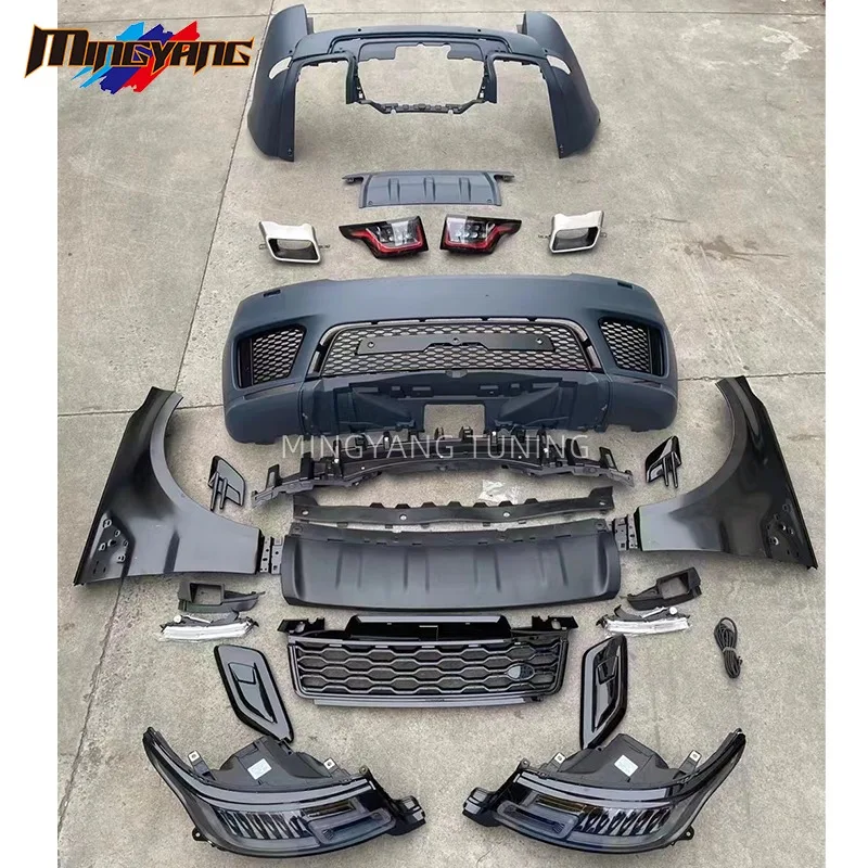 【2026】Mingyang OE LR062004 Facelift Body Kit 2014-2017 L320 & 2018 L494 Upgrade For Sport With Park Assist Sensor Cut-Outs