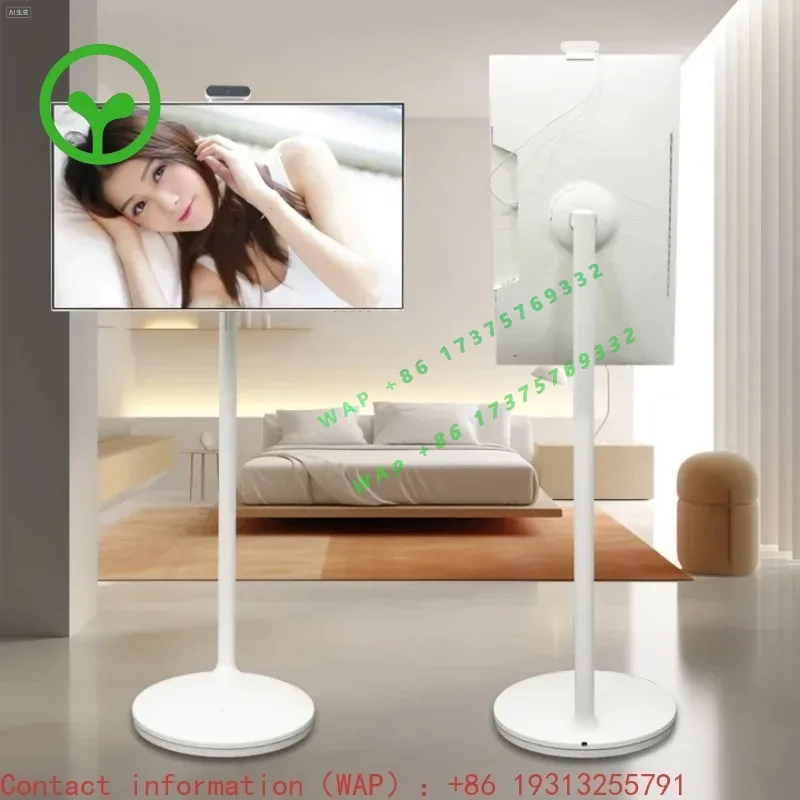 【2026】27 Inch Battery-Power Portable Tv With Stand Touch Screen Gaming All-In-One Smart Tv Electronics Tablet On Wheels