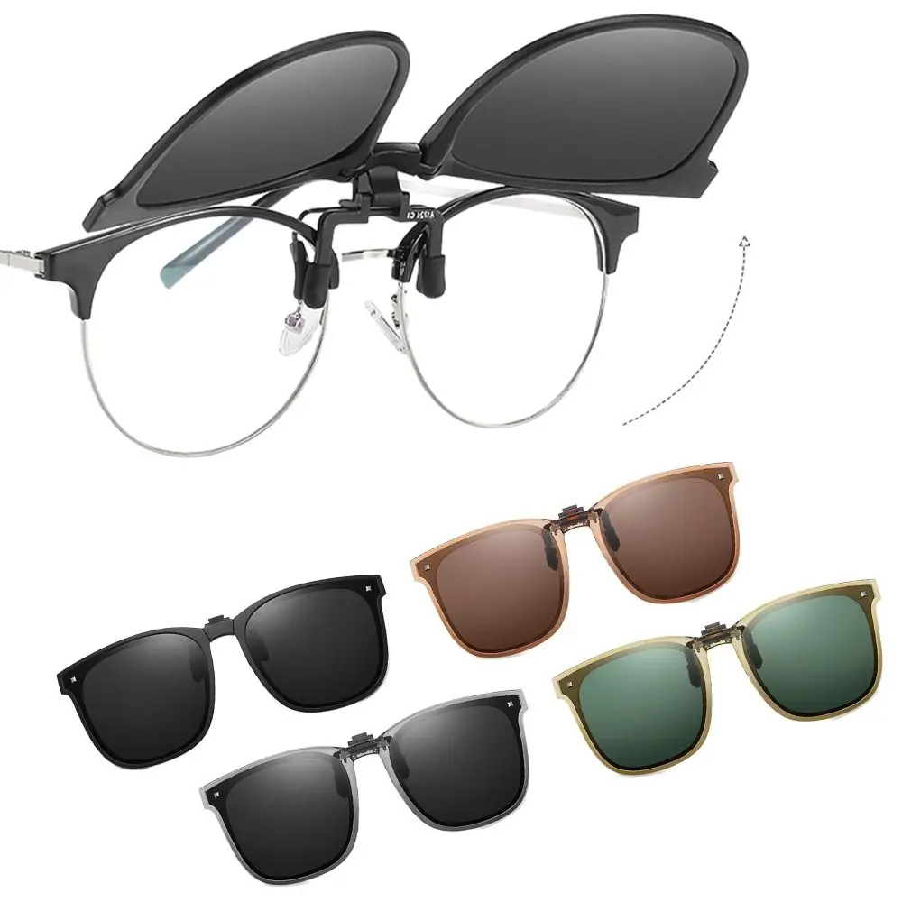 Polarized Clip on Sunglasses Easy Carry Folding Sun Glasses Driver Shades Summer Goggles UV400 Eyewear for Women & Men