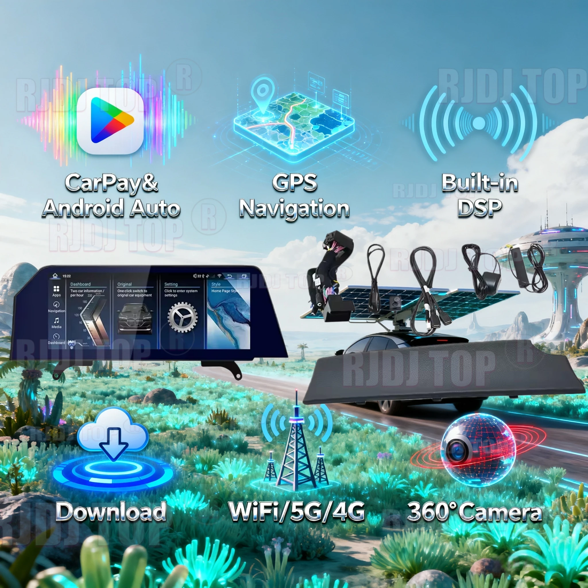 

256G Android14 For BMW X5 E70 X6 E71 2007-2013 Screen Car Automotive Multimedia Player GPS Audio Radio Stereo Receiver Head Unit