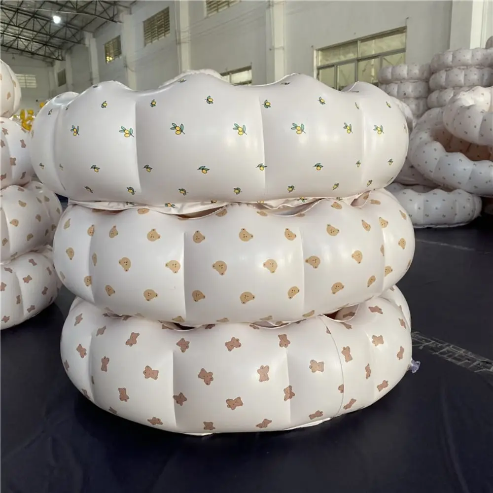 Foldable Bear Inflatable Swimming Pool Olive PVC Baby Ball Pit Fence Petal Shape Korean Style Play Water Bathtub Bath Basin #3