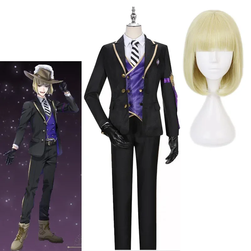 Twisted-Wonderland Rook Hunt Cosplay Wig Or Costume Night Raven College Pomefiore Rook's School Uniforms Suits I See You