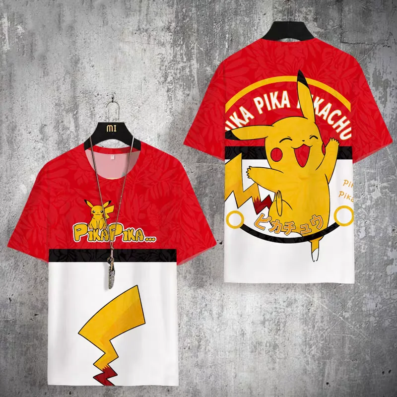

Pikachu T-shirt men's Pok é mon peripheral summer quick drying top plus size clothes trend