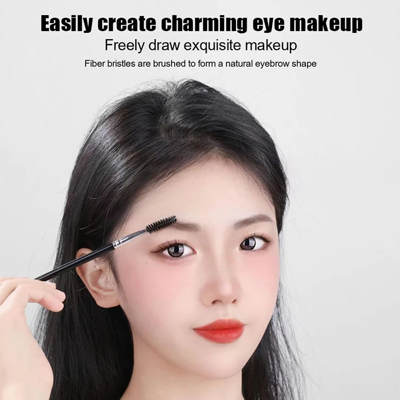 Curl Spiral Brush Angled Brow Powder Brushes Double-ended Eyebrow Eyeliner Brush For Women Makeup Tools Eyelashes Brush Lash