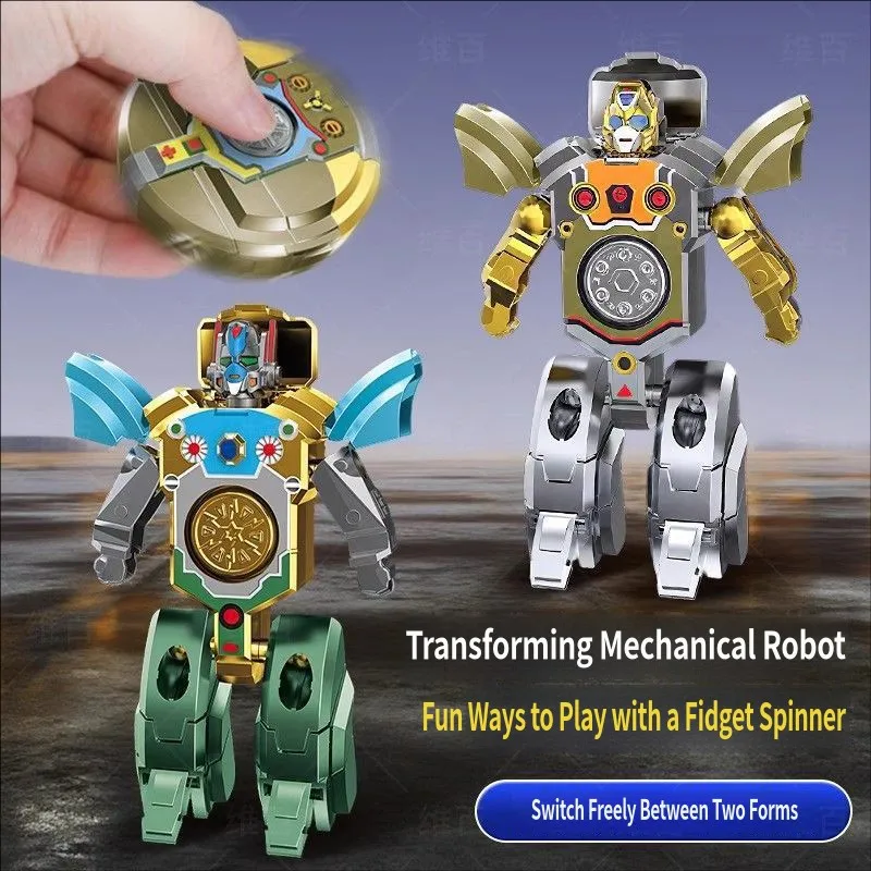 creative-decompression-fingertip-finger-gyro-mechanical-deformation-robot-fall-resistant-children's-small-toys