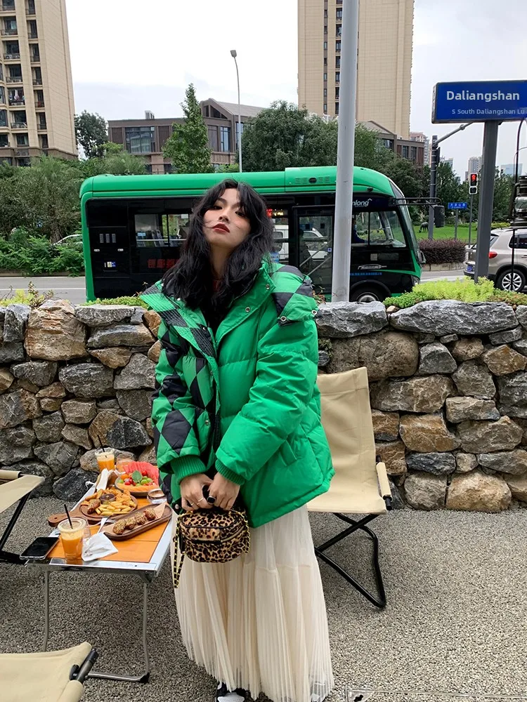 Dames ort Thiened Winterjas met capuchon Design Sensation 2024, nieuwe collectie Koreaanse Sle Commute Faion