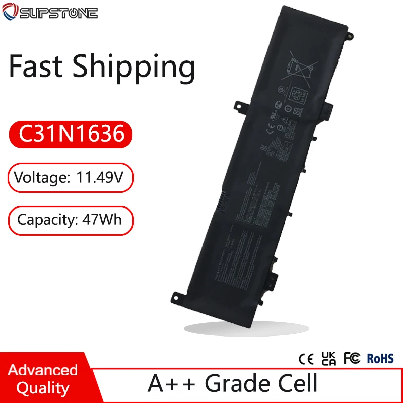 New C31N1636 Laptop Battery For Asus VivoBook N580VN N580GD N580VD NX580VN UX502VD X580GD Pro 15 X580VD 0B200-02580200 02580100