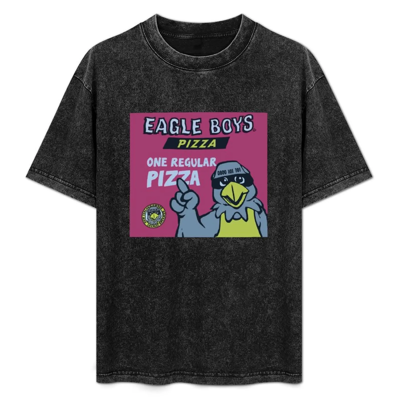 

Eagle Boys New Zealand Pizza Box T-Shirt Casual Loose Fit Short Sleeve T-Shirt