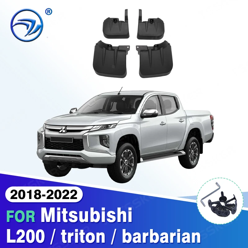 For Mitsubishi L200 / triton / barbarian 2018 - 2022 2019 Car Mudflaps Mud Flaps Splash Guards Mudguards Flap Fender Accessories