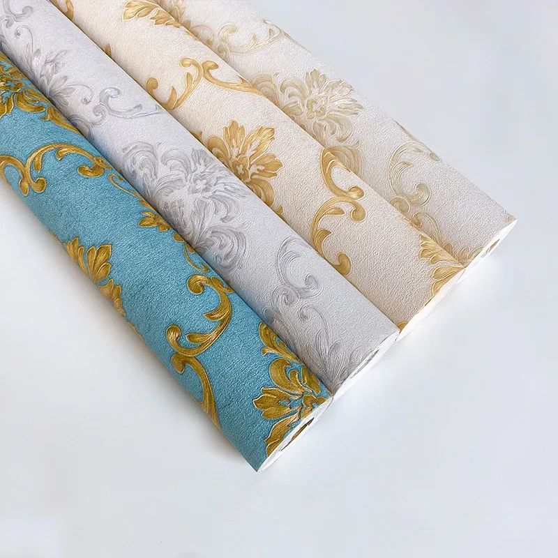 3D European Style Large Flower Wallpaper for Bedroom Living Room Dining Room Hotel Beauty Salon Waterproof 3D Background Wall