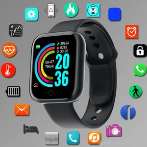 Smart Watch for Men Women Sport Mode Music Control Calorie Fitness Distance Banda Banda Smart Remember Smart Bracelet Android IOS 8 Main Sales Men's Digital Watch - №2