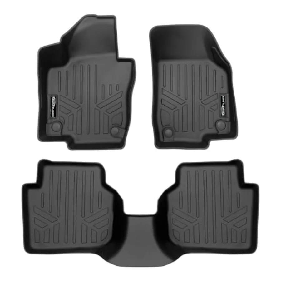 

All Weather Custom Fit Black 2 Row Floor Liner Set for 2012-2019 Volkswagen Passat Only Fits Automatic Transmission Models