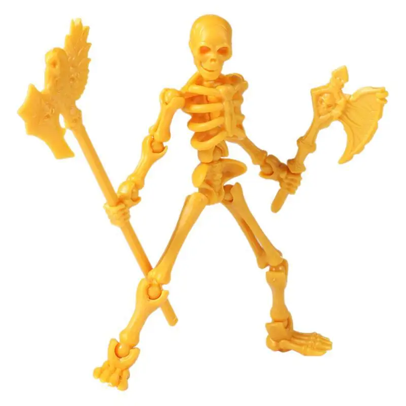 Modèle de crâne tridimensionnel, jouet d'assemblage, crâne multi-articulable et marionnette en os, décoration, figurines d'action, cadeau Anime