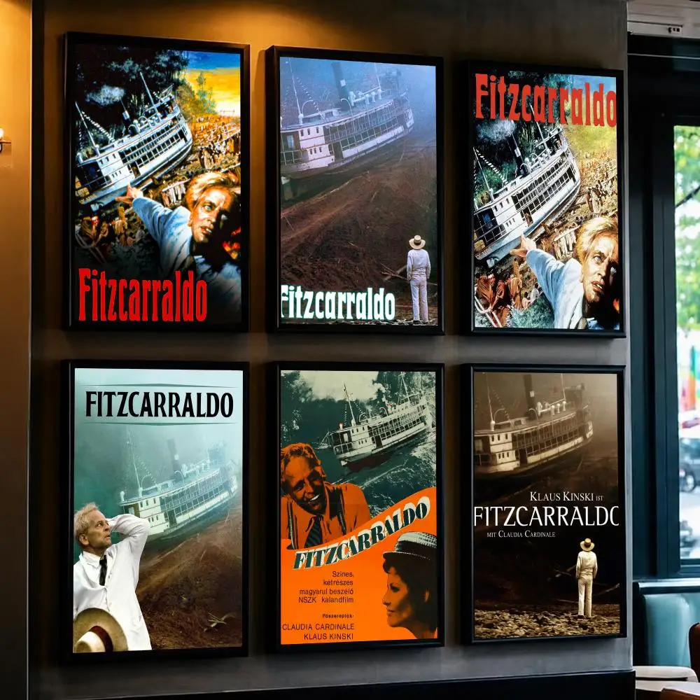 classic movie F-Fitzcarraldo-O Poster Minimalist Wall Sticker for Cafe Office Bar Home Decor and Gift