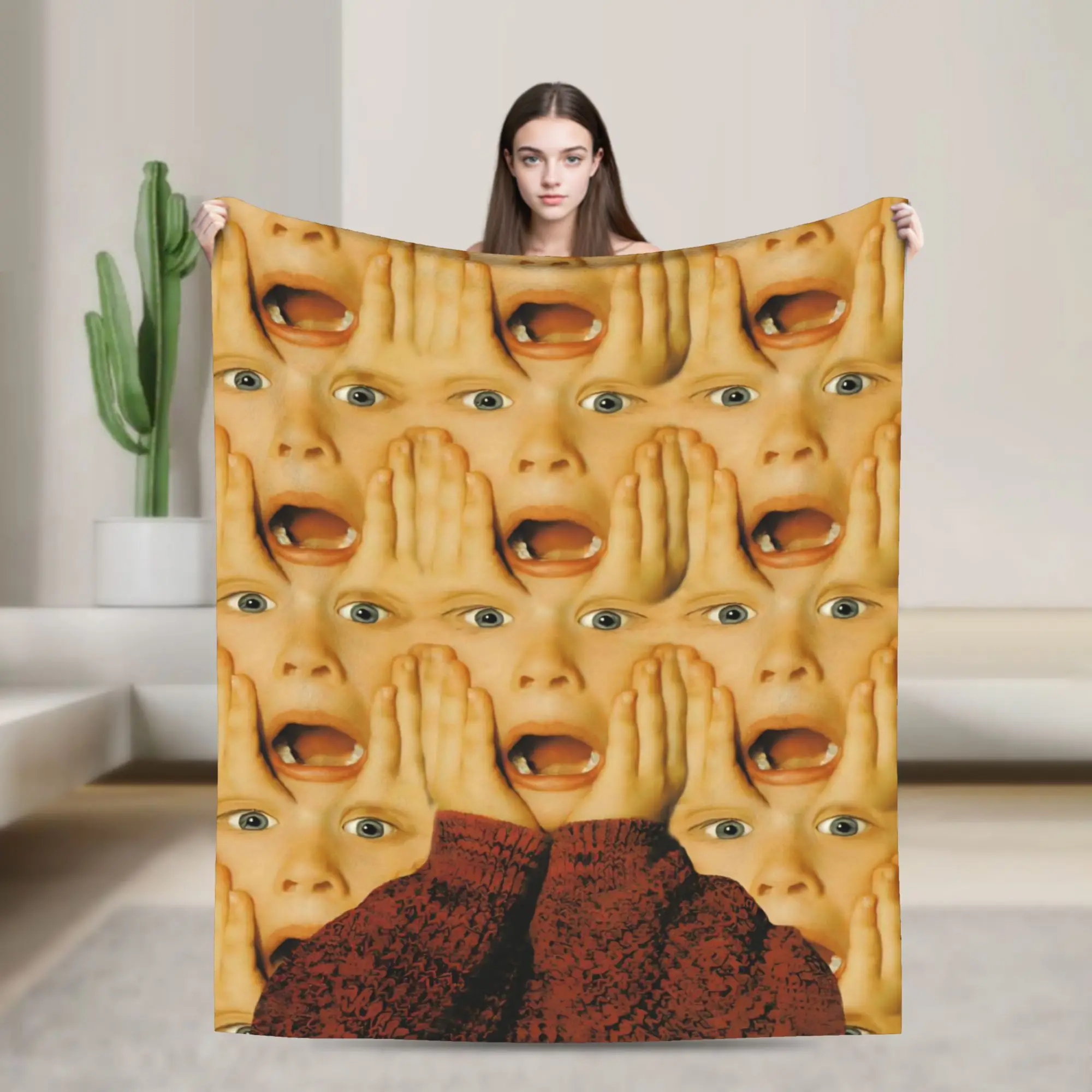 Super Soft Homes Alones merry Christmas Xmas Throw Blanket Premium Flannel Fleece Lightweight  Bed Blanket Fuzzy Plush Blankets