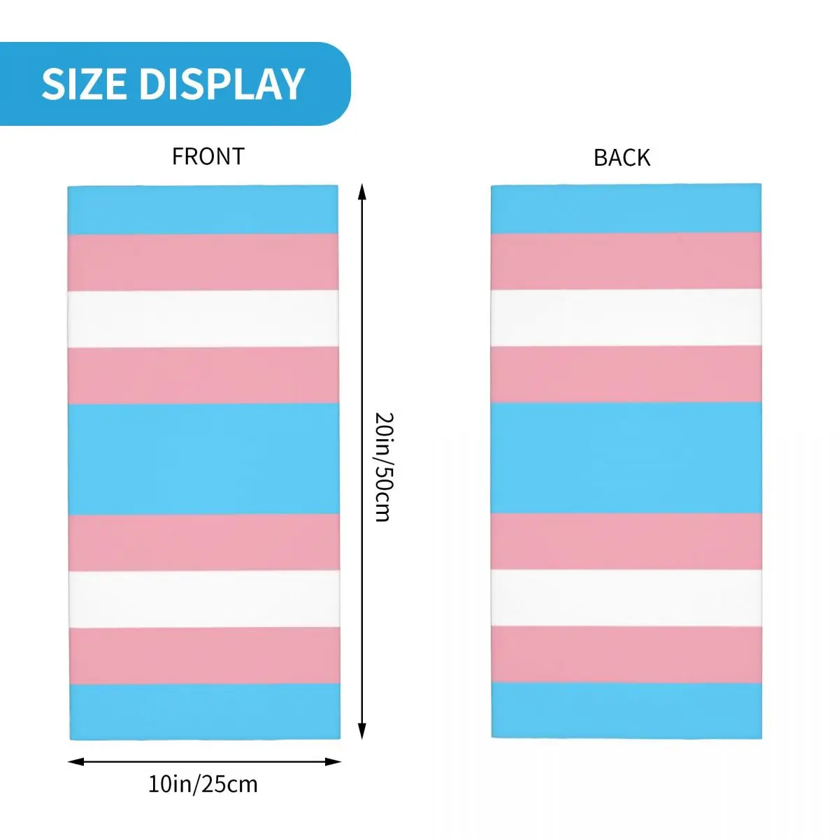 Transgender Vlag Lgbt Pride Bandana Nekhoes Gedrukt Boho Rainbow Yaoi Masker Sjaal Warme Hoofdband Hardlopen Unisex Volwassen Winddicht