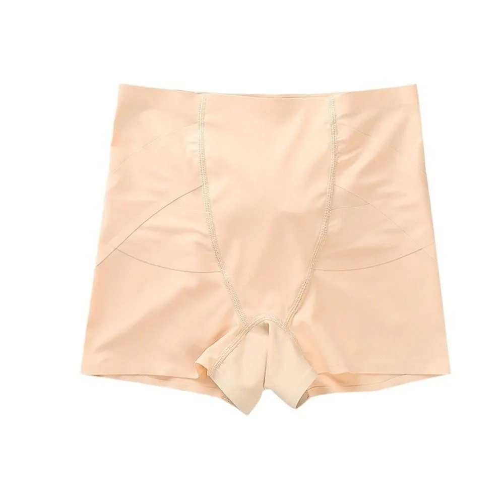 

Traceless Women Ice Silk Briefs High Waist Tight Hip Lift Shaper Leggings Underwear Butt Lifter Postpartum Panties Lady