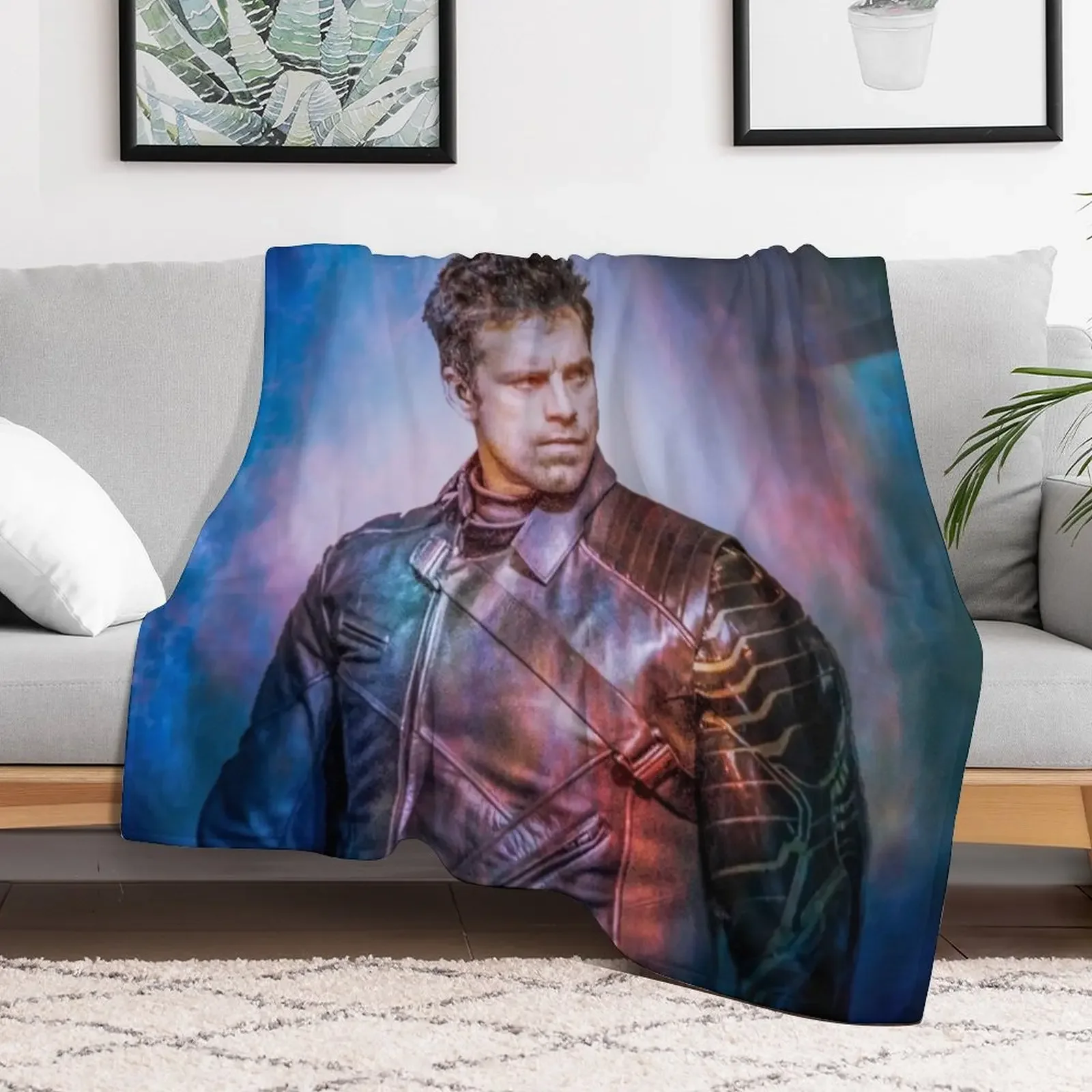 Bucky - Sebastian Stan Throw Blanket Thin Personalized Gift Blankets