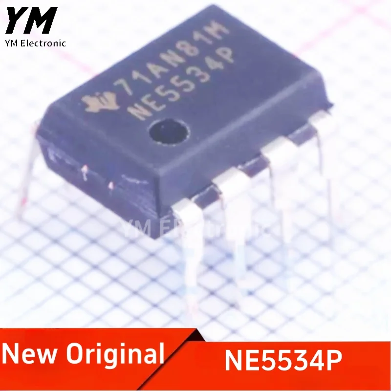 

New Original NE5534P NE5534 DIP-8 Single channel high-efficiency low-noise operational amplifier